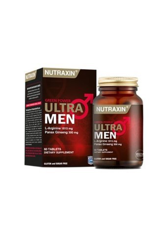 Nutraxin Ultra Men Demir Dikeni Kereviz Ginseng Zencefil Karanfil Tarçın Sahil Çamı Kabugu Yetişkin Mineral 60 Adet
