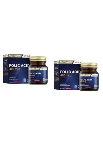 Nutraxin Folic Acid Yetişkin Mineral 2x100 Adet