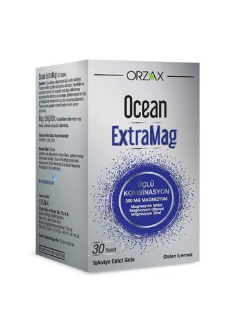 Orzax Ocean Extramag Yetişkin Mineral 30 Adet