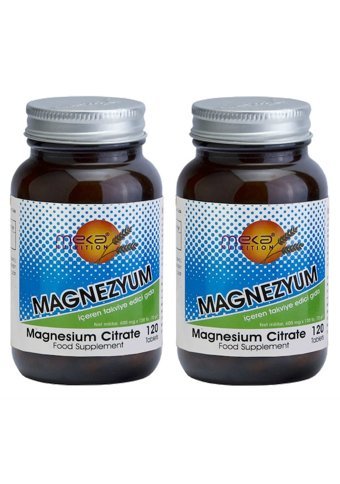 Meka Nutrition Magnezyum Citrate Yetişkin Mineral 2x120 Adet