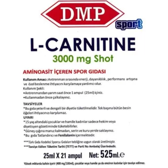 Dmp Yeşil Elma Aromalı L-Karnitin 42 Shot