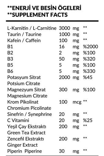 Powertech Thermotech Limon Aromalı L-Karnitin 1000 ml Sıvı + Maxi CLA 90 Kapsül