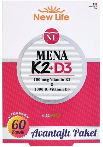 New Life Mena K2 Yetişkin 60 Adet