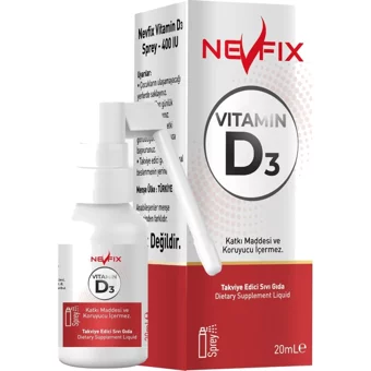 Ncs Karabiber Ekstresi L-Karnitin 120 Tablet + Nevfix Vitamin D3 Sprey 20 ml