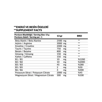 Powertech Karadut Aromalı L-Karnitin 1000 ml Sıvı + Firepower Pre-Workout Orman Meyveli 390 gr Toz