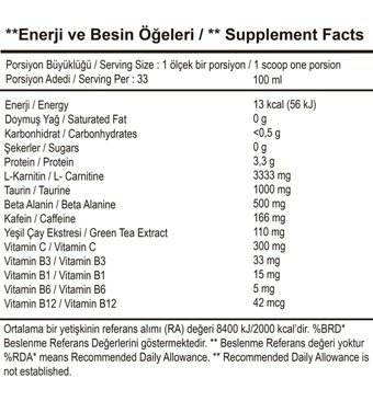 Navy Plus Nutrition Portakal Aromalı L-Karnitin 1000 ml Sıvı