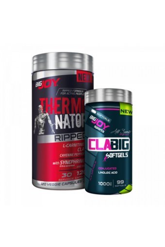 Bigjoy Sports Thermonator Ripped L-Karnitin 120 Kapsül + Clabig 99 Kapsül