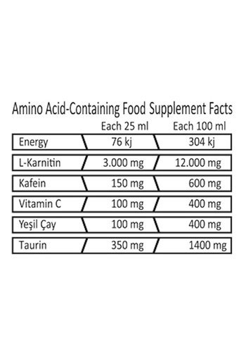 Nutripower Nutrition Böğürtlen Aromalı L-Karnitin 20 Shot + Shaker