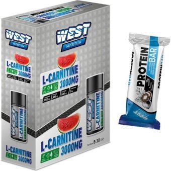 West Nutrition Karpuz Aromalı L-Karnitin 8 Shot + Protein Bar