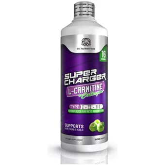 Sc Super Charger Yeşil Elma Aromalı L-Karnitin 500 ml Sıvı
