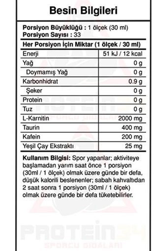 Bigjoy Sport Çilek Aromalı L-Karnitin 1000 ml Sıvı