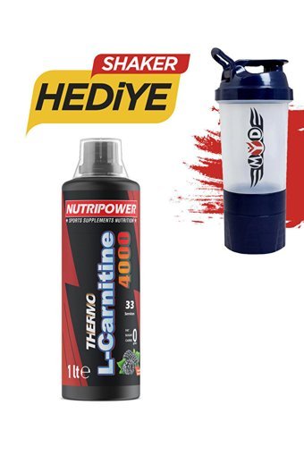 Nutripower Nutrition Böğürtlen Aromalı L-Karnitin 1000 ml Sıvı + Shaker