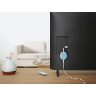 Google Chromecast 8 GB Kapasiteli 2 GB Ram Wifi 4K Android TV Box Mavi