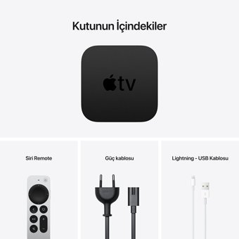 Apple Mxh02Tz/A 64 GB Kapasiteli Ram Wifi 4K tvOS Tv Box