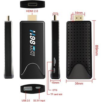 Gecko H98 16 GB Kapasiteli 2 GB Ram Wifi 4K Android TV Box-Tv Stick