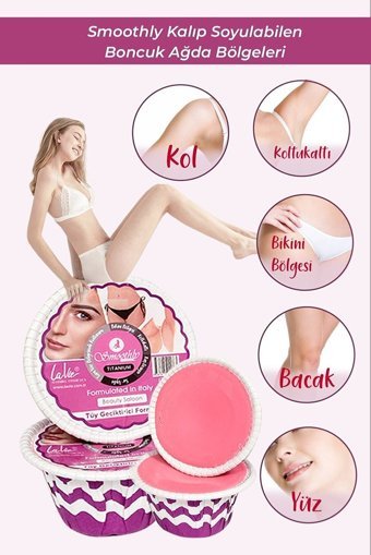 Smoothly 1+1 Kazanlı Ağda Makinesi Pembe + 6xKatı Ağda + 2xKarınca Yağı + 6xTemizleme Mendiili