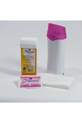 Platonik 1+1 Kazanlı Ağda Makinesi + Kartuş Ağda + Ağda Bezi + Temizleme Yağı