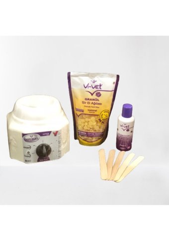 Depi 1+1 Boncuk Ağda Makinesi + Boncuk Ağda + Spatula + Temizleme Yağı