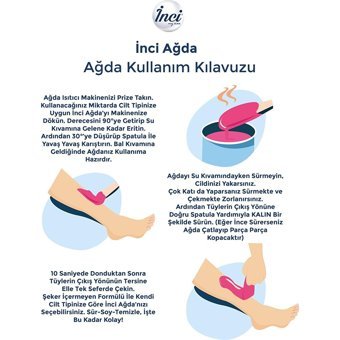 İnci Ağda 1+1 Boncuk Ağda Makinesi + 4xBoncuk Ağda + Spatula + Temizleme Yağı