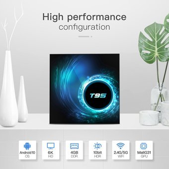 Shopfocus T95 32 GB Kapasiteli 4 GB Ram Wifi 6K Android TV Box