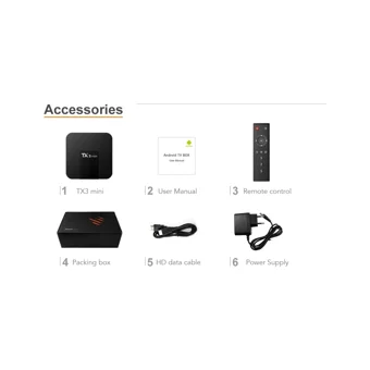 Tanix Tx3 Mini 16 GB Kapasiteli 2 GB Ram Wifi 4K Android TV Box