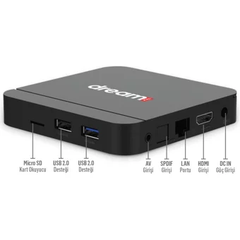 Dreamstar I4 32 GB Kapasiteli 4 GB Ram Wifi 6K Android TV Box