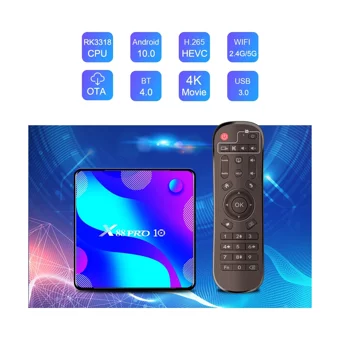 Auvc X88 Pro 10 32 GB Kapasiteli 4 GB Ram Wifi 4K Android TV Box