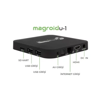 Kalite Magbox Magroid 16 GB Kapasiteli 2 GB Ram Wifi 4K Android TV Box