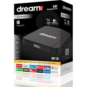 Dreamstar I6 64 GB Kapasiteli 4 GB Ram Wifi 6K Android TV Box