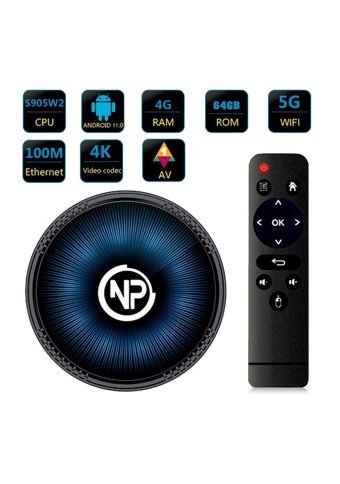 Npo Hk1 Rbox W2 64 GB Kapasiteli 4 GB Ram Wifi 4K Android TV Box