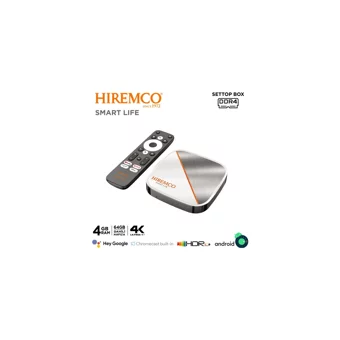 Hiremco Smart Life 64 GB Kapasiteli 4 GB Ram Wifi 4K Android TV Box