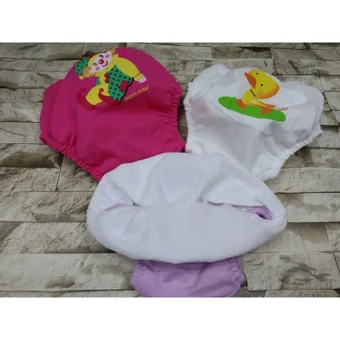 Sevi Bebe 9-12 kg Tekli Sızdırmayan Yıkanabilir Ördek-Köpek-Palyaço Desenli Alıştırma Külodu