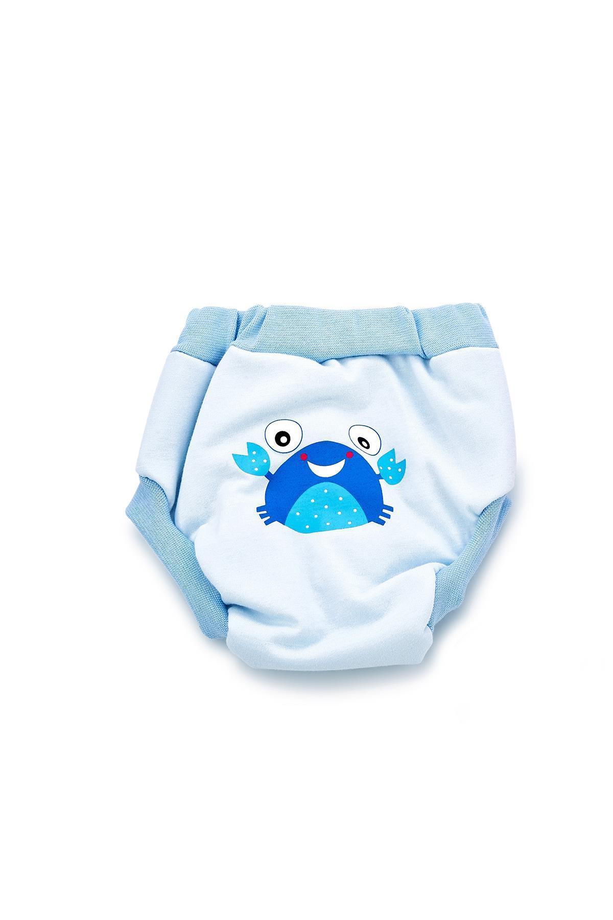 Babyjem 12 kg Tekli Sızdırmayan Yıkanabilir Yengeç Desenli Alıştırma Külodu