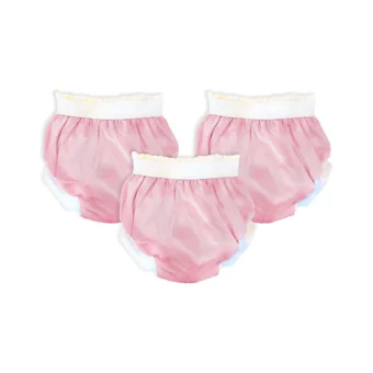 Sema Baby 10-15 kg 3'lü Sızdırmayan Yıkanabilir Pembe Alıştırma Külodu