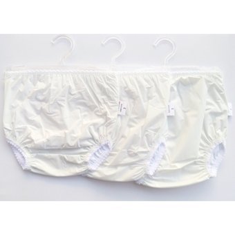 Kezban Tekstil 15-19 kg 3'lü Sızdırmayan Yıkanabilir Beyaz Alıştırma Külodu