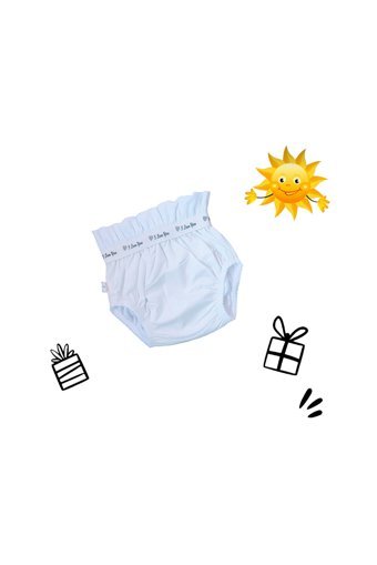 Özyıldırım Çarşı Pazar 10-15 kg 4'lü Sızdırmayan Yıkanabilir Beyaz-Pembe Alıştırma Külodu