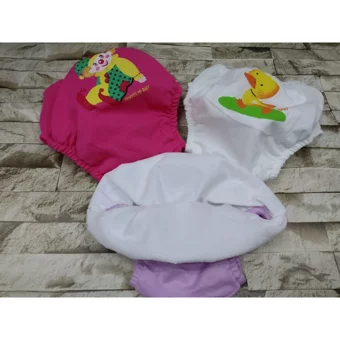 Poope's 15-19 kg 3'lü Sızdırmayan Yıkanabilir Ördek-Köpek-Palyaço Desenli Alıştırma Külodu