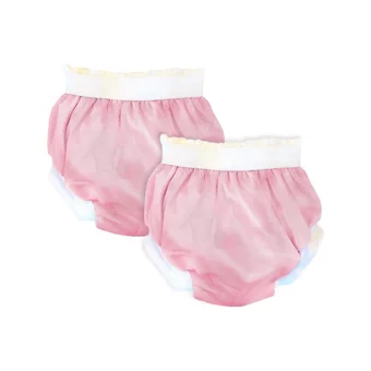 Bambino 10-15 kg 2'li Sızdırmayan Yıkanabilir Pembe Alıştırma Külodu