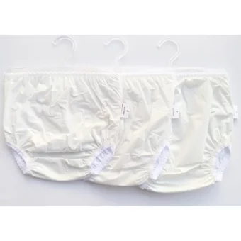 Kezban Tekstil 12-15 kg 3'lü Sızdırmayan Yıkanabilir Beyaz Alıştırma Külodu