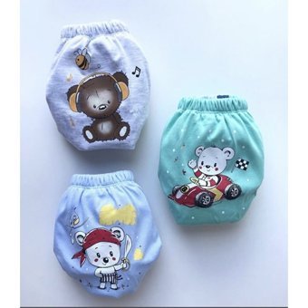 Babixkids 122 15 kg 3'lü Sızdırmayan Yıkanabilir Ayıcık Desenli Alıştırma Külodu