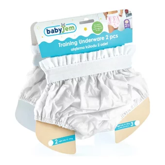 Baby 15 kg 2'li Sızdırmayan Yıkanabilir Beyaz Alıştırma Külodu