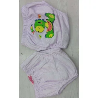 Başak Çocuk Giyim 9-15 kg Tekli Sızdırmayan Yıkanabilir Dinazor Desenli Alıştırma Külodu