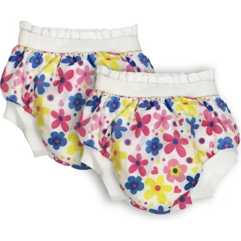 Bambino 10-15 kg 2'li Sızdırmayan Yıkanabilir Çiçek Desenli Alıştırma Külodu