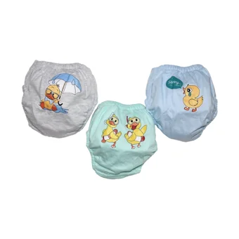 Story Baby 12 kg 3'lü Sızdırmayan Yıkanabilir Civciv-Ördek Desenli Alıştırma Külodu