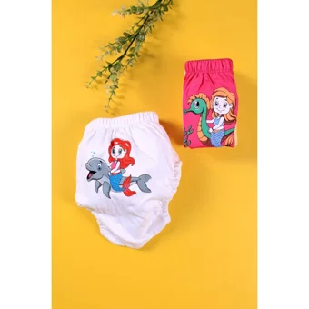 Babydonat 9 kg 3'lü Sızdırmayan Yıkanabilir Ahtapot-Deniz Atı-Deniz Kızı Desenli Alıştırma Külodu
