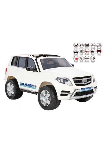 Pilsan Star Wheels 12 V Üstü Açık Tek Kişilik Akülü Jip Beyaz