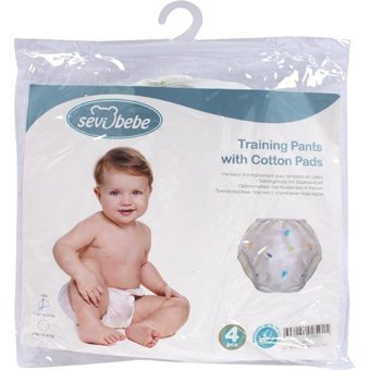Sevi Bebe 10 kg 4'lü Yıkanabilir Kaplumbağa Desenli Alıştırma Külodu