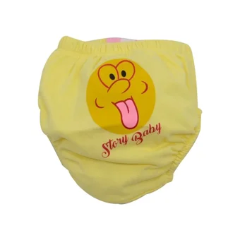 Babixkids 19 kg Tekli Sızdırmayan Yıkanabilir Gülen Surat Desenli Alıştırma Külodu