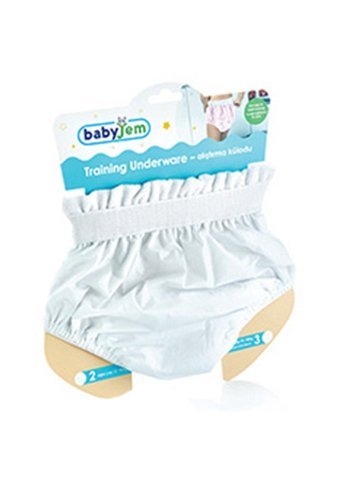 Babyjem 147 12 kg Tekli Sızdırmayan Yıkanabilir Beyaz Alıştırma Külodu