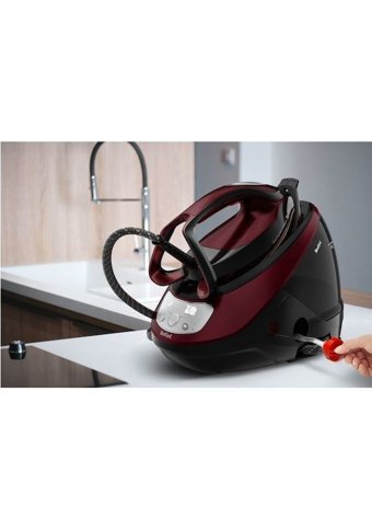 Tefal GV9230 Pro Express 2600 W 7.6 bar Durilium Airglide Autoclean Tabanlı Şok Buharlı Kazanlı Ütü Bordo
